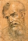 Giovanni Antonio Sogliani Head of a Bearded Man (recto); Study for a Sacra Conversazione (verso)