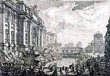 Giovanni Battista Piranesi Side View of The Trevi Fountain, Formerly The Acqua Vergine From Vedute Di Roma (views of Rome)