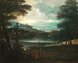 Giovanni F. Grimaldi Landscape with Resting Shepherds