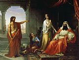 Baptist Prints - St. John The Baptist Rebuking Herod by Giovanni Fattori