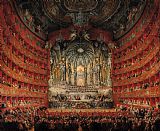 Giovanni Paolo Pannini or Panini Concert given by Cardinal de La Rochefoucauld at the Argentina Theatre in Rome