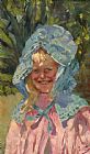 Girolamo Nerli Girl in Sunbonnet