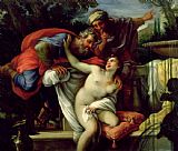 Temptation Prints - Susanna And The Elders by Giuseppe Bartolomeo Chiari