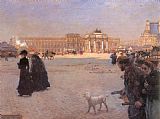 Giuseppe De Nittis The Place De Carrousel And The Ruins of The Tuileries Palace in 1882
