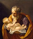 Guido Reni Saint Joseph And The Christ Child painting