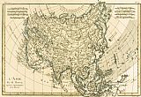 Guillaume Raynal Antique Map of Asia painting