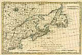 Eastern Point Prints - Antique Map of Eastern Canada by Guillaume Raynal