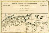 Guillaume Raynal Antique Map of North Africa painting