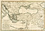 Guillaume Raynal Antique Map of Turkey painting