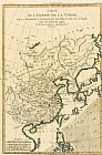 Chinese Prints - Antique Map The Chinese Empire by Guillaume Raynal