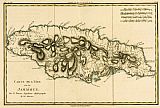 Guillaume Raynal Map of Jamaica painting