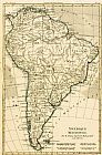 Guillaume Raynal Map of South America painting