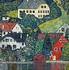 Gustav Klimt Houses At Unterach On The Attersee