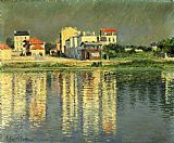 Gustave Caillebotte Banks of the Seine at Argenteuil painting