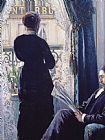 Gustave Caillebotte Interior Woman At The Window painting
