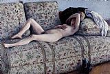 Unclothed Prints - Nude On A Couch by Gustave Caillebotte