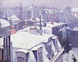 Gustave Caillebotte Roofs under Snow