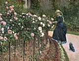 Gustave Caillebotte Roses In The Garden At Petit Gennevilliers painting