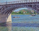 Gustave Caillebotte The Bridge at Argenteuil and the Seine painting