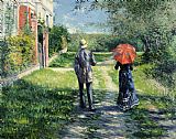 Gustave Caillebotte The Path Uphil painting