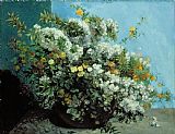 Gustave Courbet Flowering Branches and Flowers