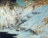 Gustave Courbet Snowy Landscape painting