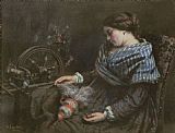 Gustave Courbet The Sleeping Embroiderer