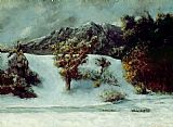Gustave Courbet Winter Landscape With The Dents Du Midi