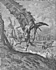 Gustave Dore Don Quixote Attacks The Windmill Engraving