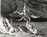 Gustave Dore The Inferno, Canto 22, Line 70 in Pursuit He Therefore Sped, Exclaiming; “thou Art Caught.” painting