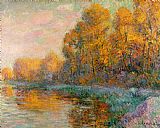 Gustave Loiseau A River in Autumn