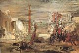 Gustave Moreau Death Offers Crowns to The Winner of The Tournament painting