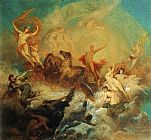 Hans Makart The Victory of Light Over Darkness painting