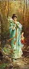 Hans Zatzka Prints - Edelweiss La Foret by Hans Zatzka