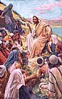 Harold Copping The Sermon On The Mount painting