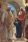 Harold Copping The Woman Of Canaan painting