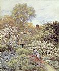Helen Allingham A Garden in Spring