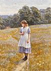 Helen Allingham Daydreamer painting