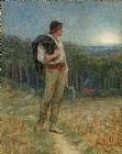 Helen Allingham Harvest Moon painting