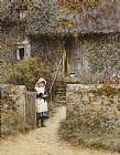 Helen Allingham The Garden Gate painting