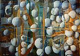Floating Market Prints - Floating Elements by Helga Schmitt