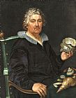 Hendrick Ter Brugghen Prints - Portrait of The Haarlem Shell Collector Jan Govertsen Van Der Aer by Hendrick Goltzius