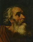 Males Prints - Study for The Head of a Male Probably Saint Peter by Hendrik Van Somer