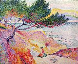 Henri Prints - La Plage de Saint-Clair by Henri-Edmond Cross
