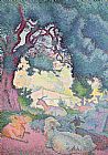 Henri Prints - Landscape with Goats by Henri-Edmond Cross