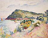 Henri-Edmond Cross The Black Cape Pramousquier Bay