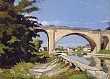 Henri-Joseph Harpignies Le Pont Canal a Briare