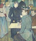 Toulouse-lautrec Prints - A Corner Of The Moulin De La Galette by Henri de Toulouse-Lautrec