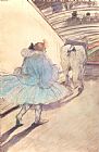 Toulouse-lautrec Prints - At The Circus Entering The Ring by Henri de Toulouse-Lautrec