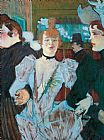 Toulouse-lautrec Prints - La Goulue Arriving At Moulin Rouge With Two Women by Henri de Toulouse-Lautrec